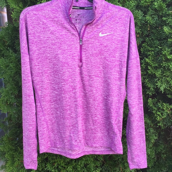 Nike Tops - Nike running shirt half zipper dri-fit purple xs
